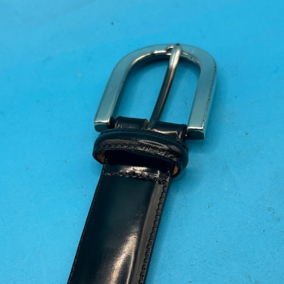 Brighton medium 24603 Classic Black Leather Belt with Silver Buckle, 36 inch - Picture 3 of 8